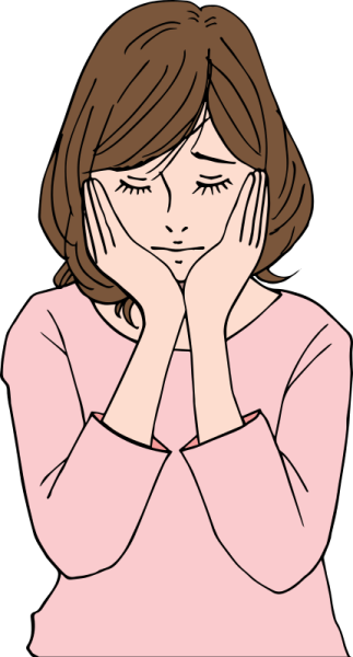 Расстроенная мама