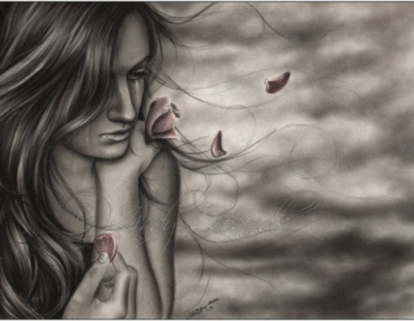 Иллюстрация женщина и боль