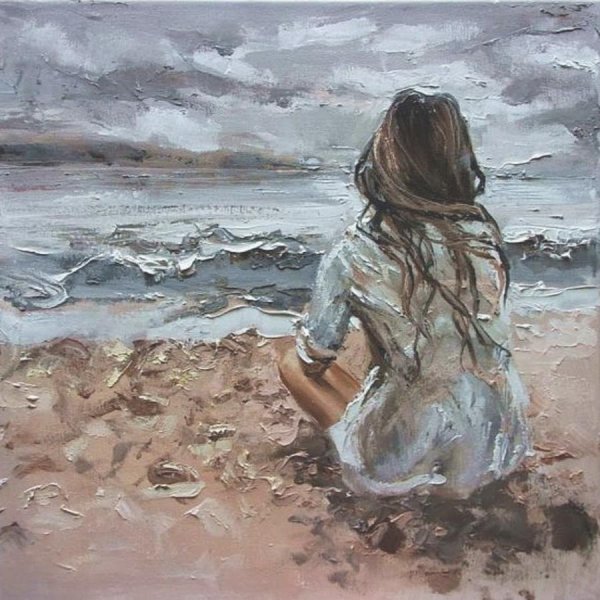 Картина маслом грусть