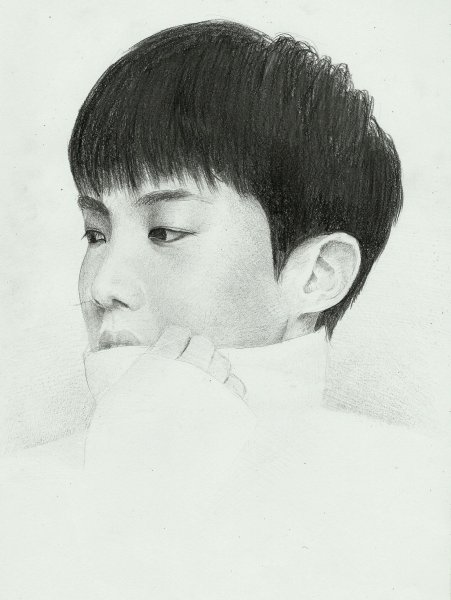 Джей Хоуп карандашом