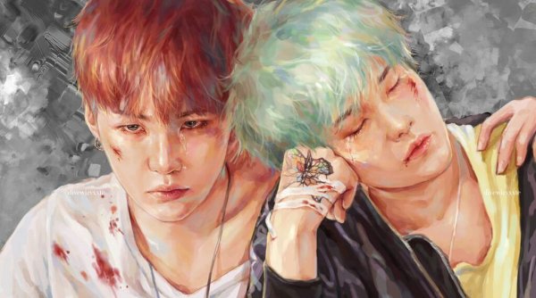 Чимин и Шуга арт