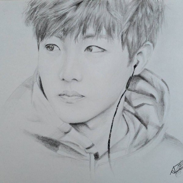 Портрет Джей Хоуп БТС