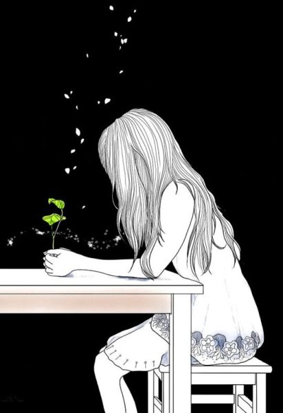 Одиночество рисунок