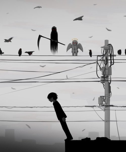 Дождь грусть депрессия арт