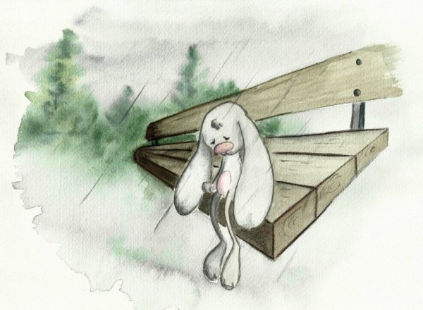 Зайка грустит