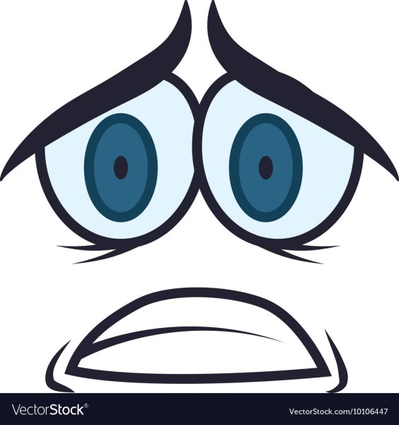 Грустное лицо мультяшное