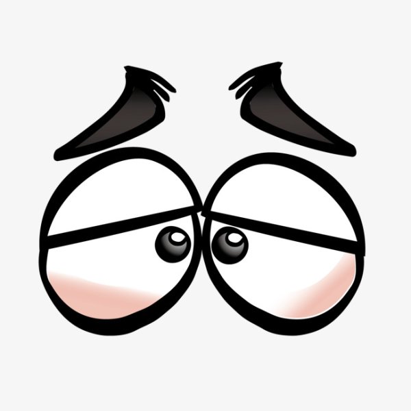 Грустные глаза мультяшные