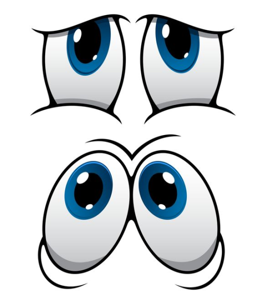 Глаза мультяшные