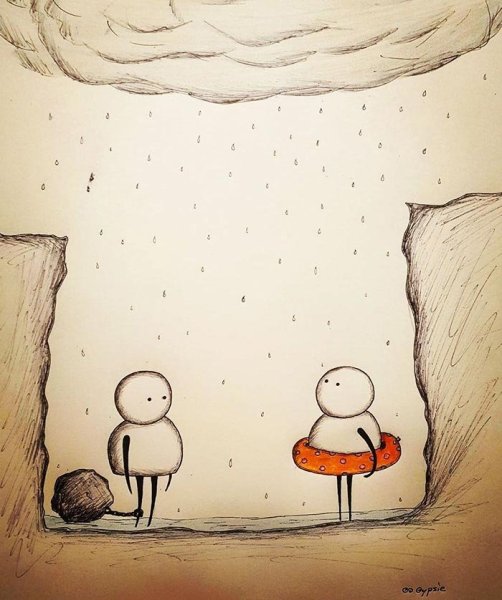 Грустные рисунки