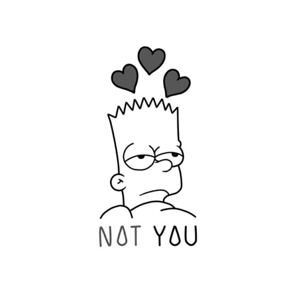 Барт симпсон для срисовки