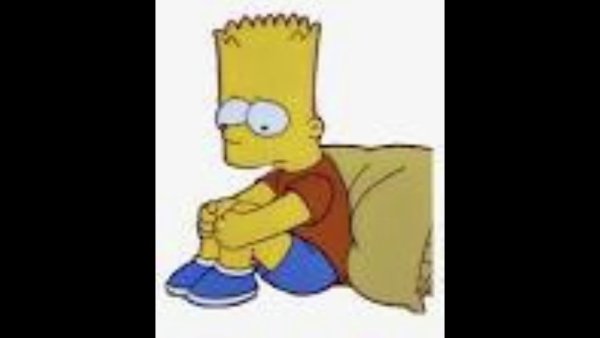 Барт симпсон грустный