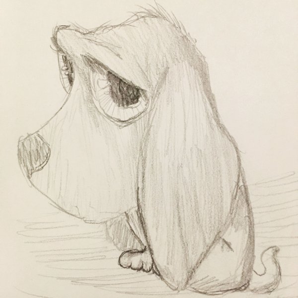 Грустные животные рисунки