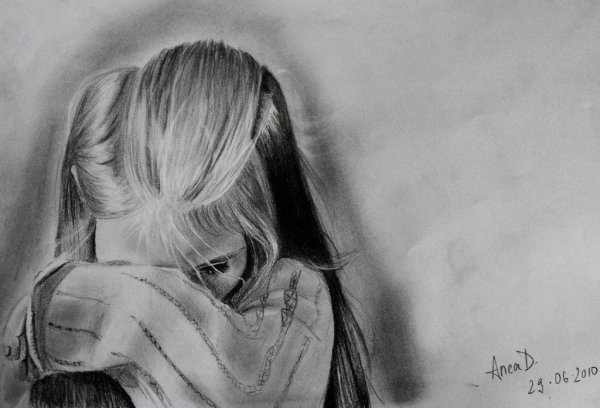 Рисунки карандашом грустные