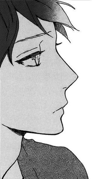 Аниме парень в профиль