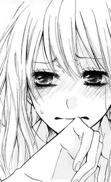 Манга нижняя часть лица расстроенная