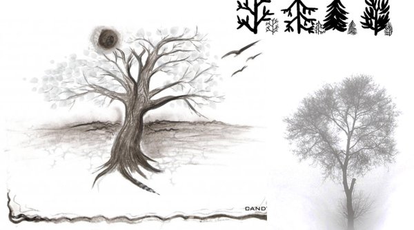 Рисование грустного дерева