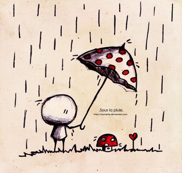 Милые человечки карандашом