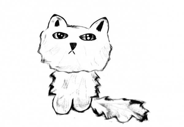 Грустные котята для срисовки