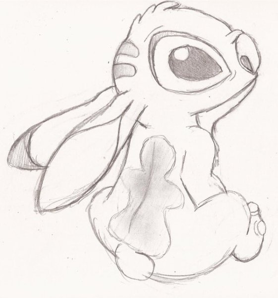 Рисунок Стича карандашом