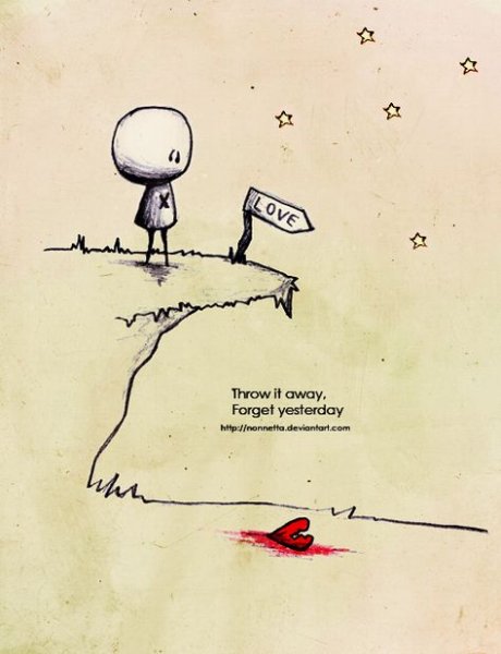 Человечек с разбитым сердцем