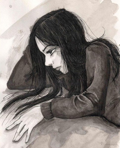 Нарисовать грусть