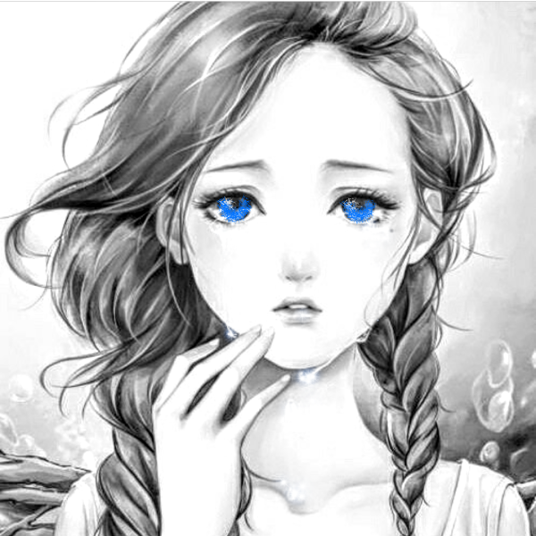 Красивые девочки грустные мультяшные