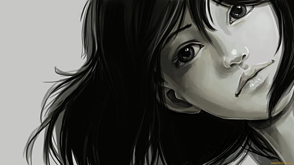 Черно белые арты