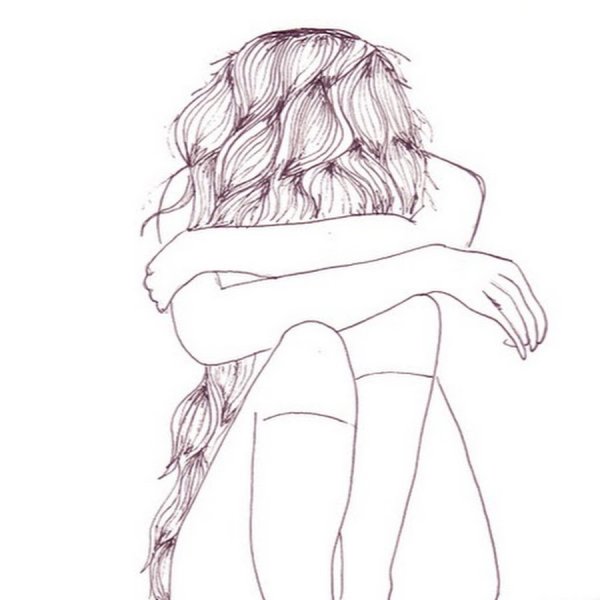 Рисунки девочек карандашом для срисовки