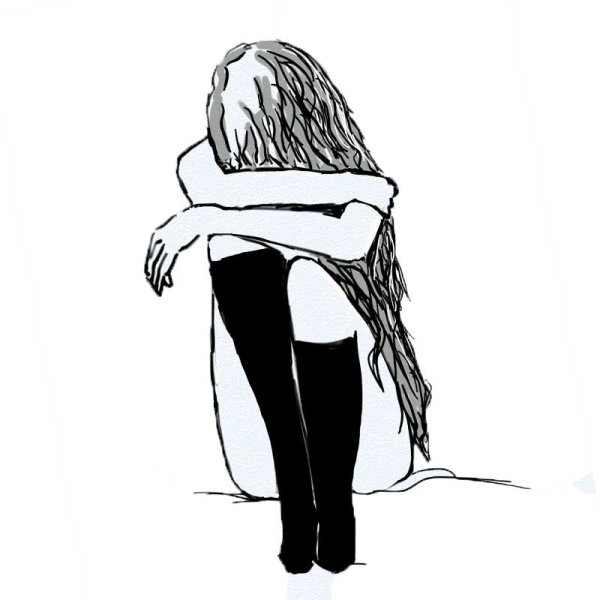 Рисунки для срисовки грустные