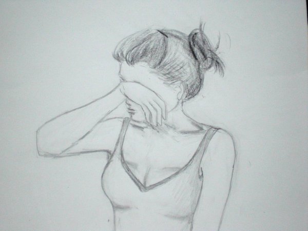 Нарисовать девушку карандашом