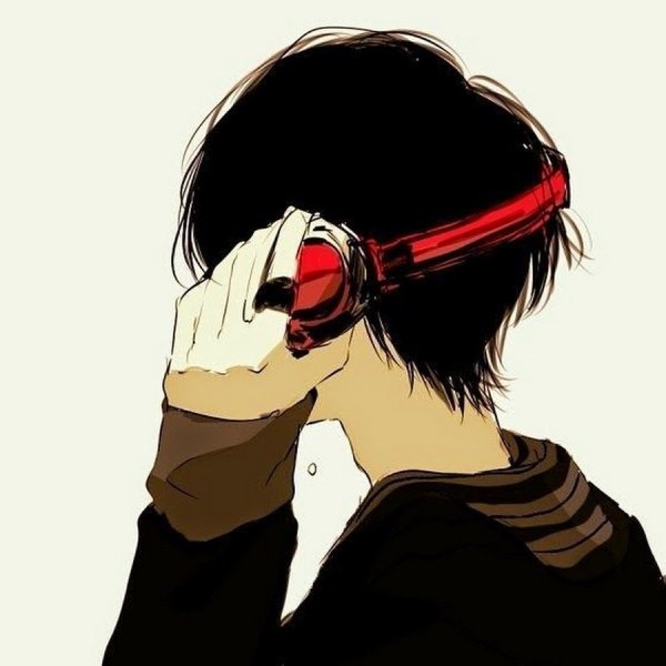 Арты парней в наушниках