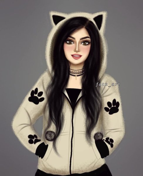 Рисунки девушек в стиле