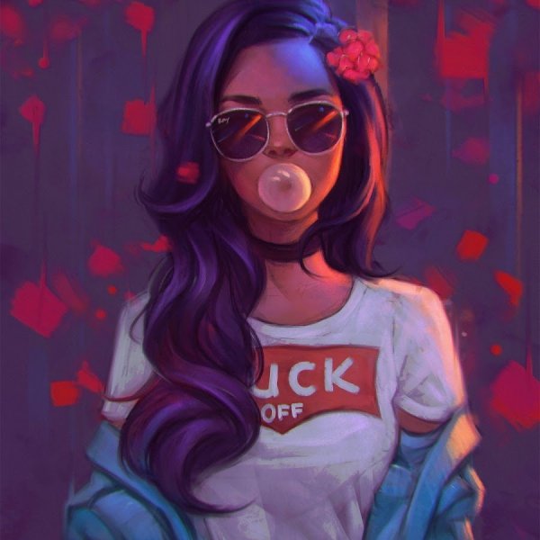 Красивые нарисованные девушки