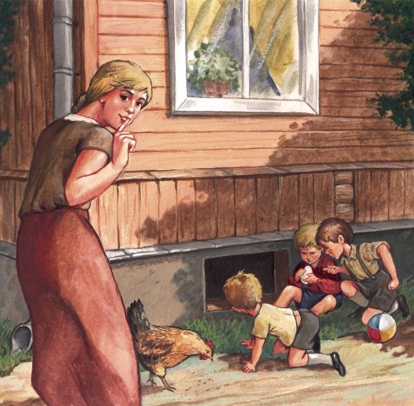 Лев Кассиль у классной доски