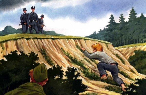 Лев Кассиль у классной доски