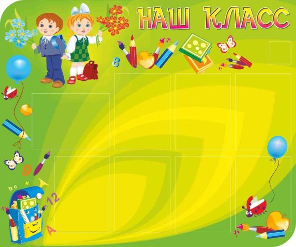 Плакат школьный уголок