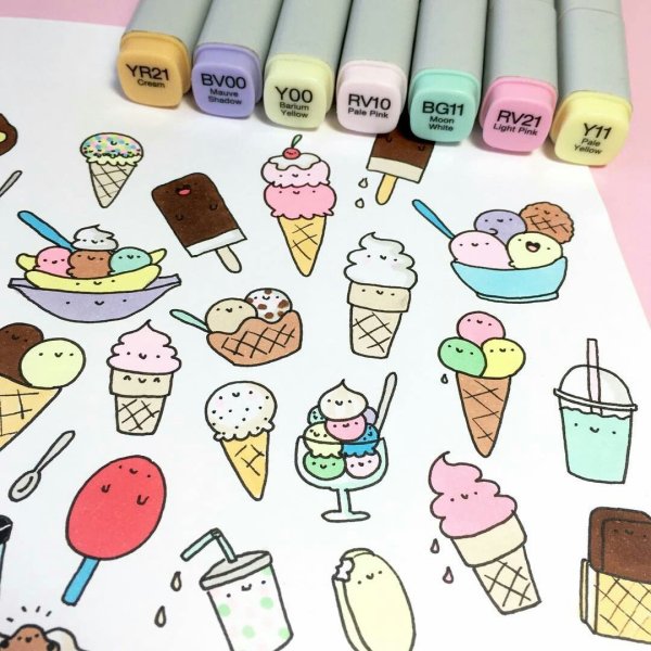 Идеи для рисунков кавайные