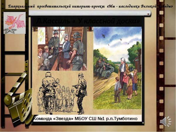 Иллюстрация к рассказу у классной доски