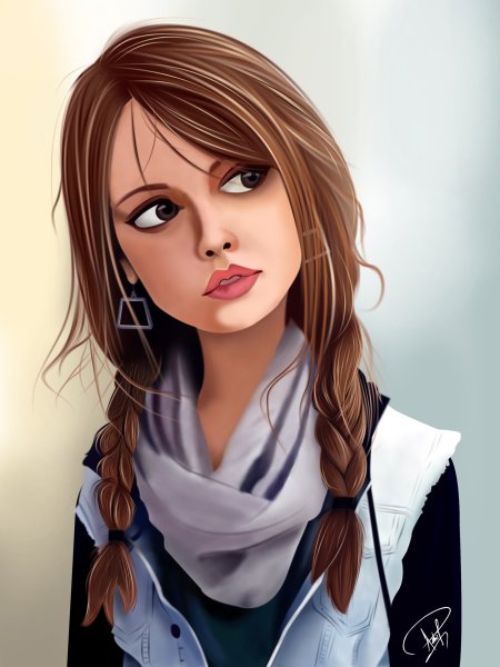 Нарисовать девушку