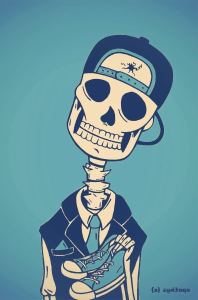 Скелет на аву