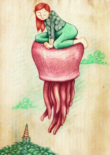 Рисунки цветными карандашами прикольные