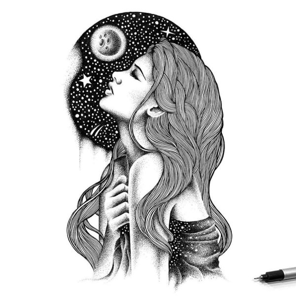 Чёрно-белые рисунки