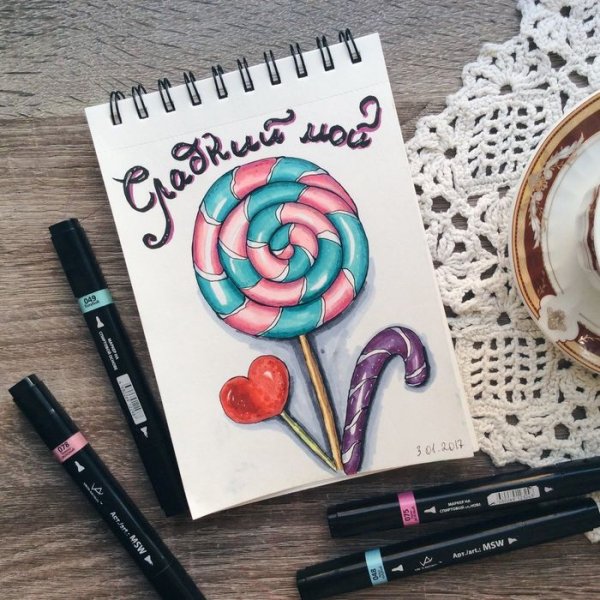 Идеи для рисования маркерами