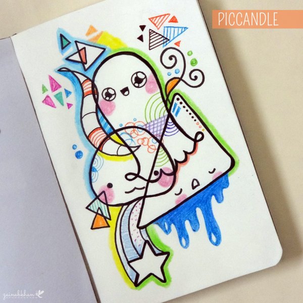 Рисунки для скетчбука яркие и прикольные