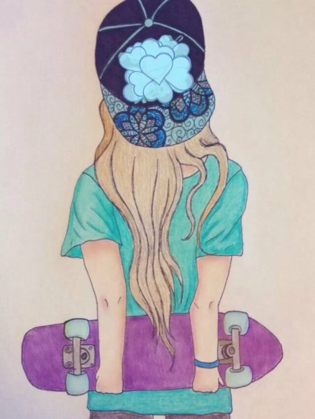 Красивые рисунки девочек легкие