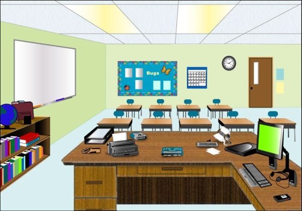 Классная комната рисунок