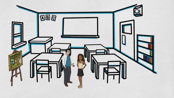 Классная комната рисунок