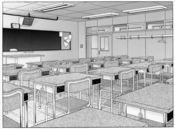 Школа в манге здание