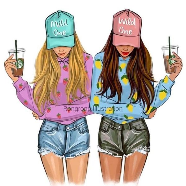 Лучшие подруги мультяшные