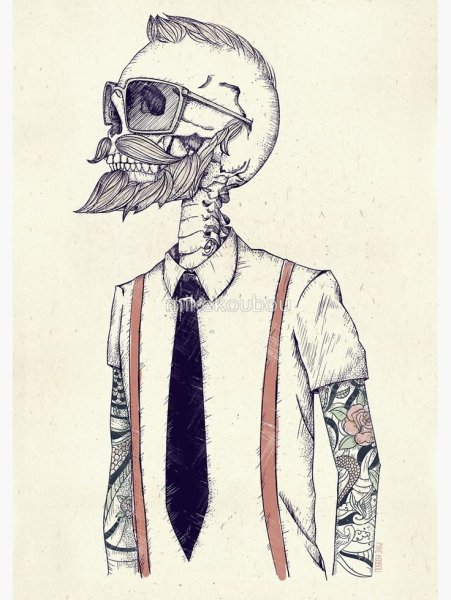 Скелет хипстер